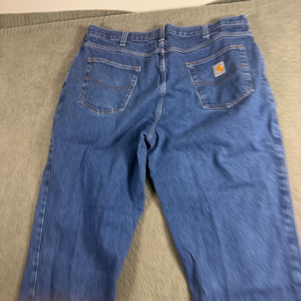 Carhartt Mens Relaxed Fit Straight Leg Jeans Medium Wash Blue 381-83 38x32